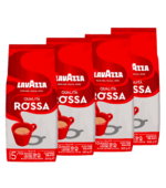 Quattro confezioni di caffe in grani qualità rossa da 500g in offerta