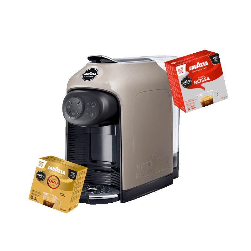 Una macchina da caffe con vari tipi di capsule, Autentico caffè club