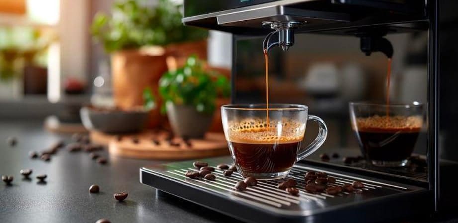 macchina da caffè automatica con tazzina