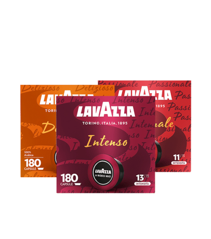 Kit 540 Capsule A Modo Mio Intenso, Passionale, Delizioso