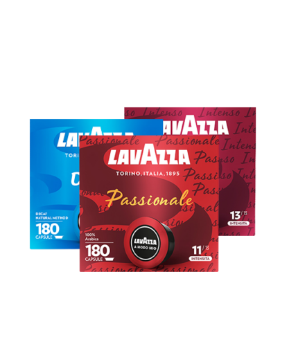 Kit 540 Capsule A Modo Mio Passionale, Intenso, Dek