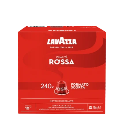 Lavazza Capsule Compatibili Nespresso Qualità Rossa, 240 Capsule