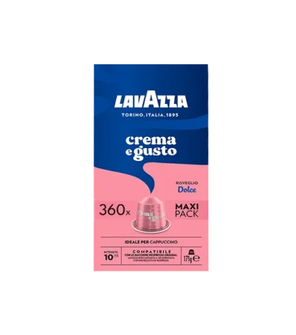 Lavazza Capsule Compatibili Nespresso Crema e Gusto Dolce, 360 Capsule