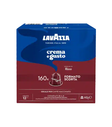 Lavazza Capsule Compatibili Nespresso Crema e Gusto Ricco, 160 Capsule