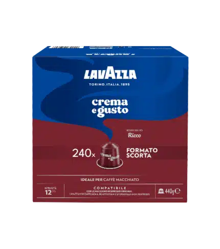 Lavazza Capsule Compatibili Nespresso Crema e Gusto Ricco, 240 Capsule