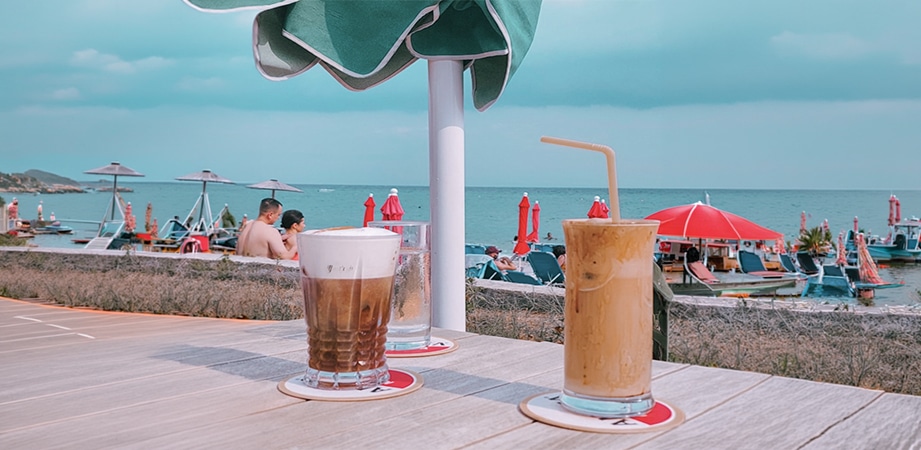 caffè freddi al mare